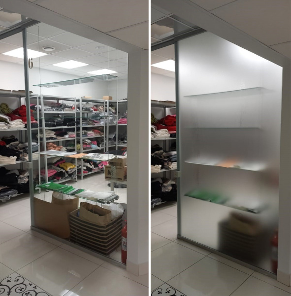 Пленка декоративная USB AD 220, прозрачная матовая White Matte Frost-PVC, замерзшее стекло 1,52*30м (пог.м)