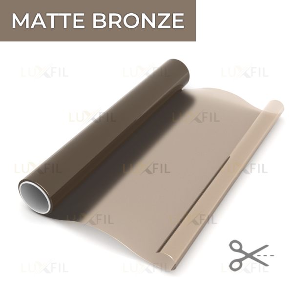 Декоративная пленка MATTE BRONZE 2MIL Luxfil (1,52*30м.), матовая бронза