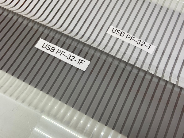 Декоративная пленка USB PF-32-1F, полоса 10 мм, полупрозрачная 1,52*30м (пог.м)